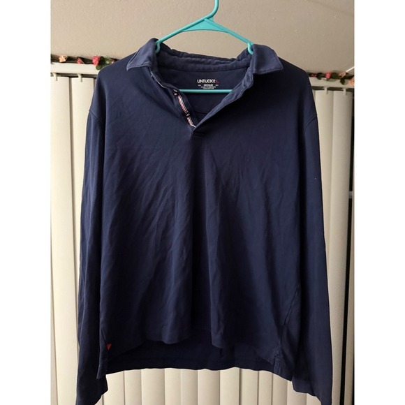 UNTUCKit Other - UNTUCKit Men's Medium  long-sleeve performance polo shirt navy blue